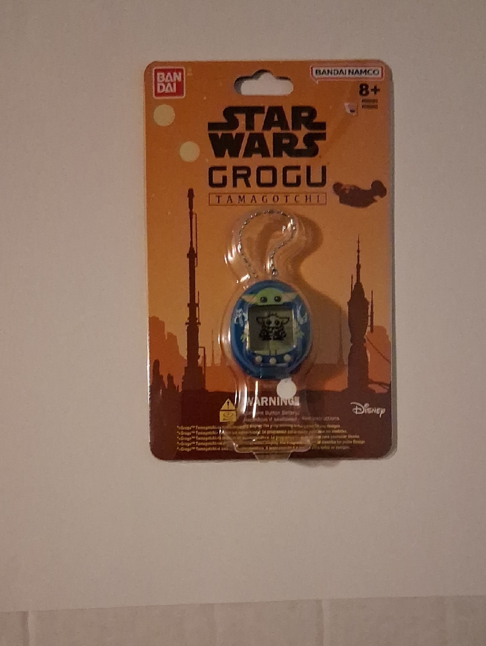 New Star Wars Grogu Tamagotchi Keychain - Blue/Green